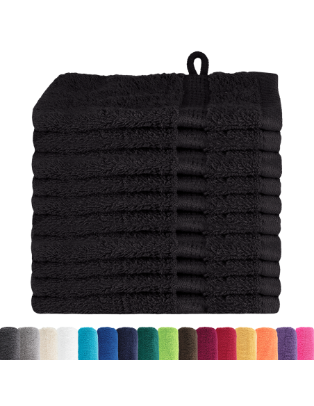 Fazzoletti 10 pcs Nero 15 x 21 cm Cotone