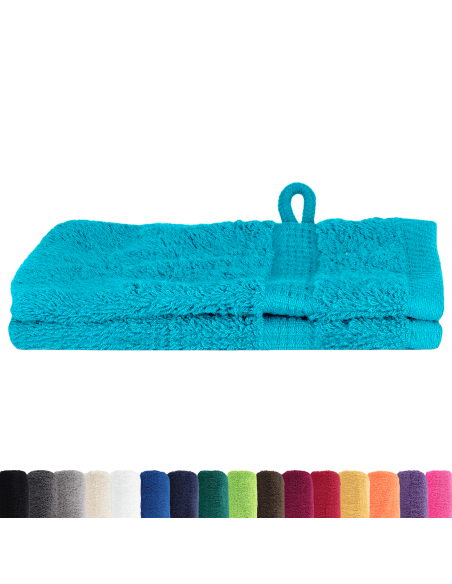 Asciugamano per Ospiti SOLUND Turchese 550 gsm