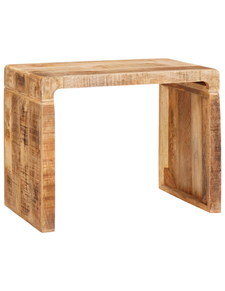 Tavolino Marrone 60 x 35 x 46 cm Legno di mango massello