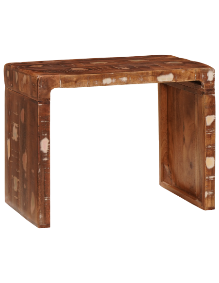 Tavolino Marrone 60 x 35 x 46 cm Legno Recuperato Massello