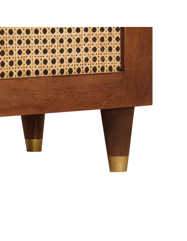 Mobile TV Marrone 105 x 33,5 x 46 cm Legno di mango massello