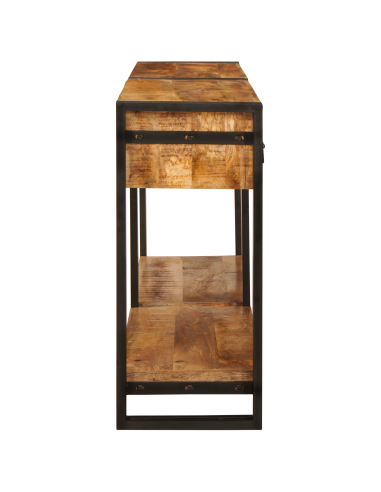 Tavoli consolle 2 pcs Marrone Legno di mango massello