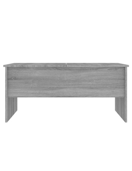 Tavolino Grigio Sonoma 102x50,5x46,5 cm in Legno Multistrato