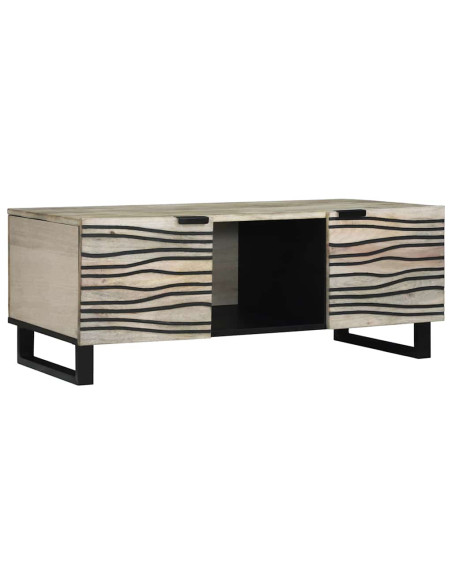 Tavolino da salotto Bianco, Nero 100 x 50 x 40 cm