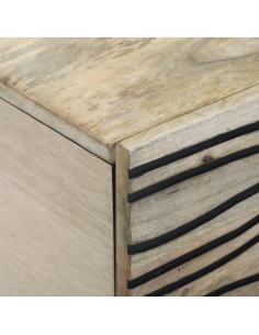 Tavolino da salotto Beige e Nero 100 x 54 x 40 cm 2