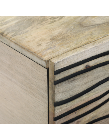 Tavolino da salotto Beige e Nero 100 x 54 x 40 cm