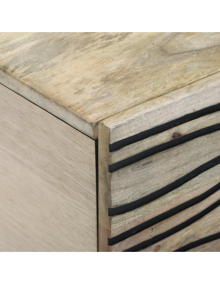 Tavolino da salotto Beige e Nero 100 x 54 x 40 cm