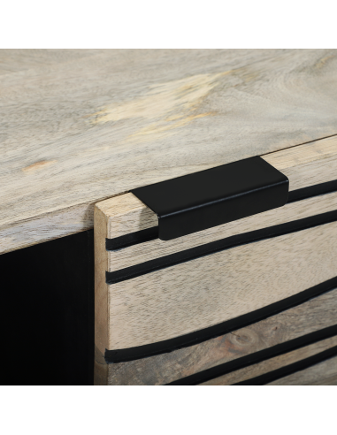 Tavolino da salotto Beige e Nero 100 x 54 x 40 cm