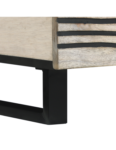 Tavolino da salotto Beige e Nero 100 x 54 x 40 cm