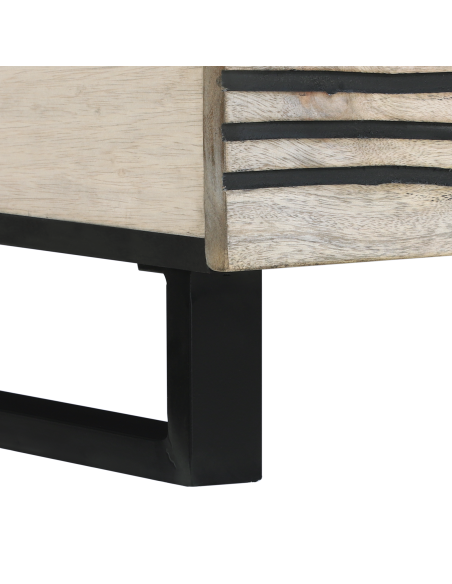 Tavolino da salotto Bianco, Nero 100 x 50 x 40 cm