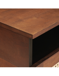 Tavolino da salotto 80 x 54 x 40 cm Legno di mango massello 2