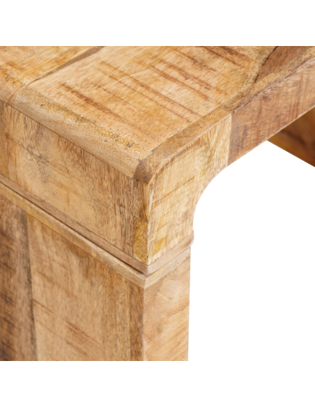 Tavolino Marrone 60 x 35 x 46 cm Legno di mango massello