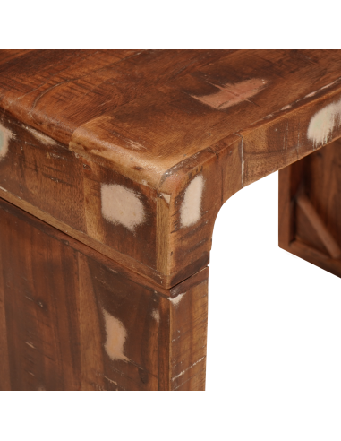 Tavolino Marrone 60 x 35 x 46 cm Legno Recuperato Massello
