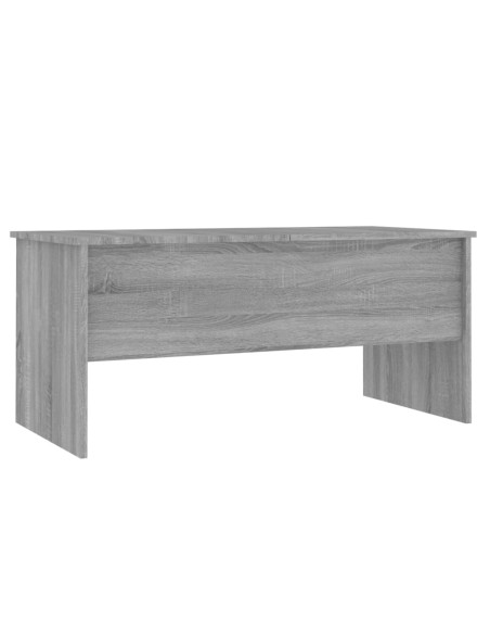 Tavolino Grigio Sonoma 102x50,5x46,5 cm in Legno Multistrato
