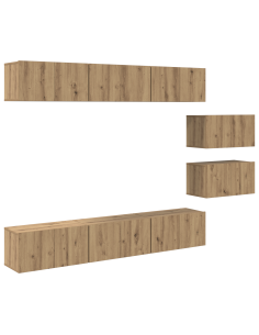 Set mobile TV Rovere artigianale Legno multistrato