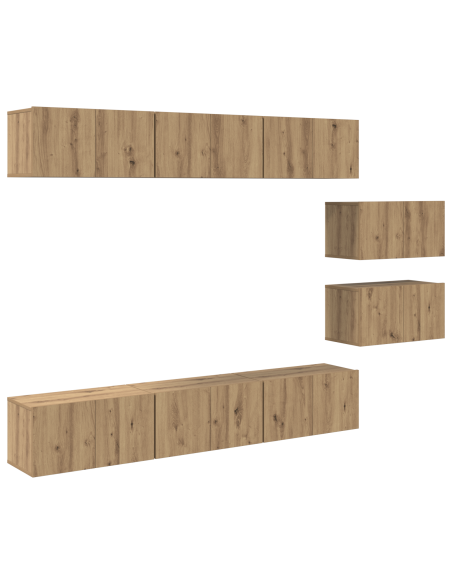 Set mobile TV Rovere artigianale Legno multistrato