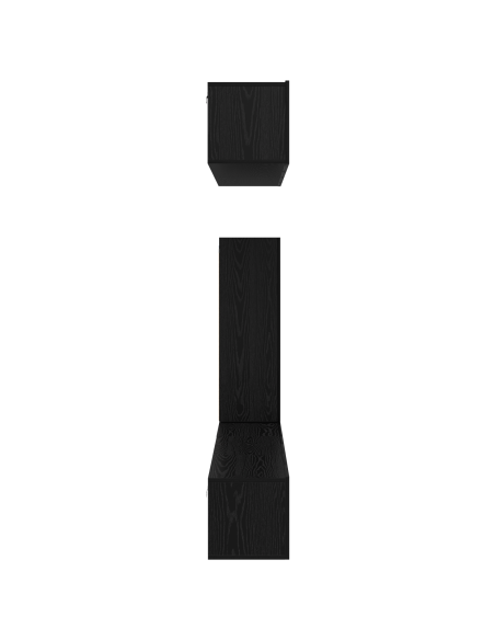 Set di Mobili per TV 6 pcs Rovere Nero 30.5 x 30 x 90 cm