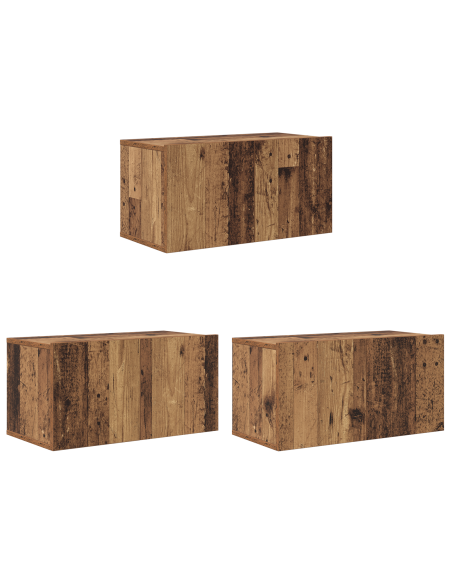 Armadio per TV 8 pcs Legno Antico 60 x 30 x 30.5 cm