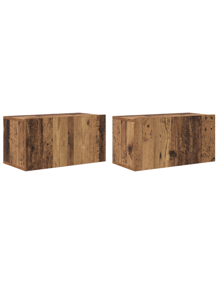 Armadio per TV 8 pcs Legno Antico 60 x 30 x 30.5 cm