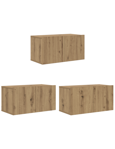 Set mobile TV Rovere artigianale Legno multistrato