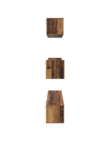 Set di Armadietti TV Altro 7 pcs Legno Antico 80 x 30 x 30 cm