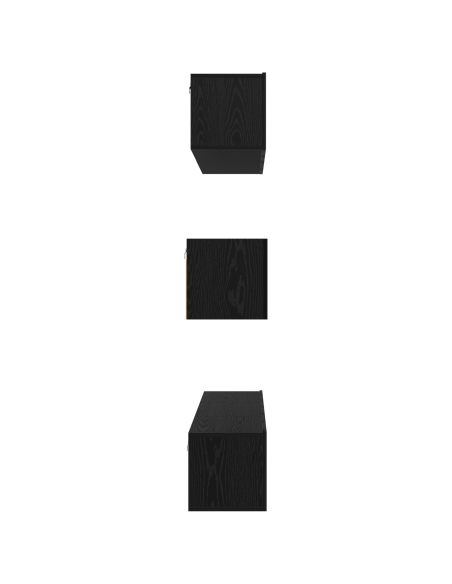 Set di Armadietti TV Altro 7 pcs Rovere Nero 80 x 30 x 30 cm