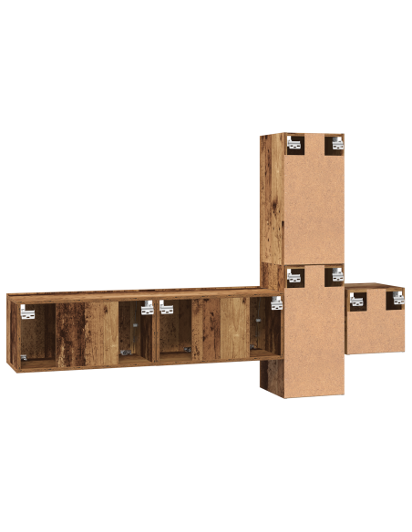 Set mobile TV 5 pcs Legno Antico Media 181 x 30 x 120 cm