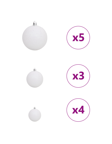Albero di Natale Bianco 150 cm PVC
