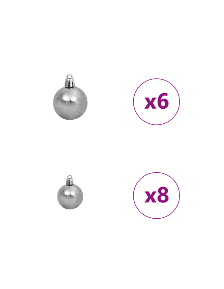 Albero di Natale Bianco 150 cm PVC