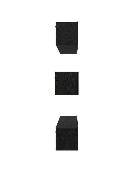 Set di Armadietti TV Altro 8 pcs Rovere Nero 60 x 30 x 30 cm
