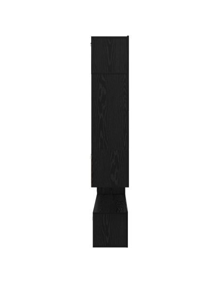 Set di Mobili per TV 8 pcs Rovere Nero 80 x 30 x 30 cm