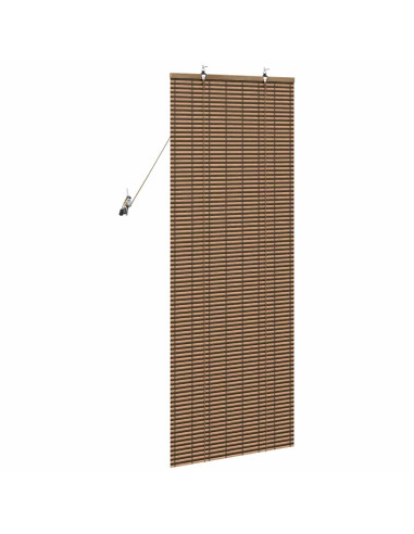 Tenda a rullo con tende Marrone 60 x 160 cm Bambù