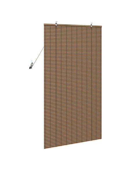 Tende e Tapparelle per Finestre Marrone 80 x 160 cm Bambù