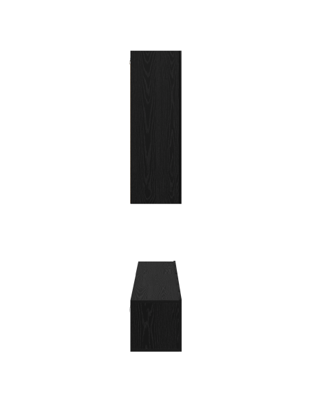 Set di Mobili per TV 6 pcs Rovere Nero 30.5 x 30 x 90 cm