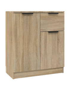 Credenze 2 pz Rovere Sonoma 60x30x70 cm in Legno Multistrato