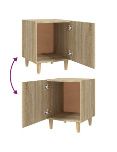 Comodino Rovere Sonoma in Legno Multistrato