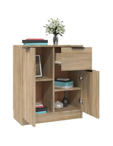 Credenze 2 pz Rovere Sonoma 60x30x70 cm in Legno Multistrato
