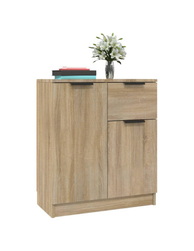 Credenze 2 pz Rovere Sonoma 60x30x70 cm in Legno Multistrato