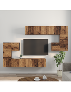 Unità TV 4 pcs Legno vecchio Legno multistrato