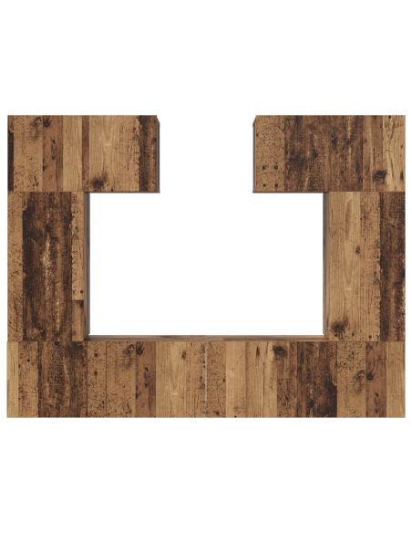 Set mobile TV 6 pcs Legno antico 80 x 30 x 30 cm