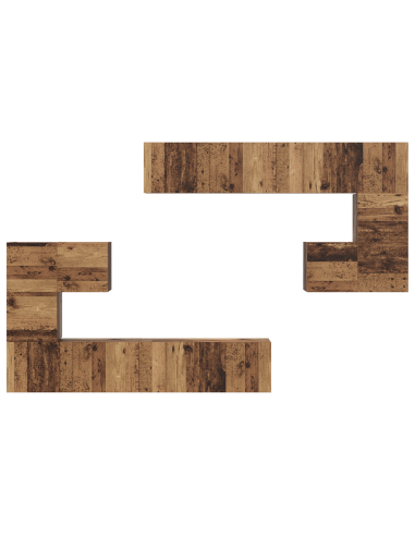 Unità TV 4 pcs Legno vecchio Legno multistrato