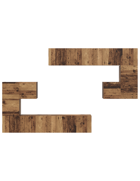 Set mobile TV 8 pcs Legno Antico Media 30.5 x 30 x 30 cm