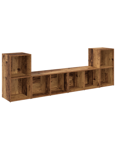 Set mobile TV 4 pcs Legno vecchio 37 x 37 x 72 cm