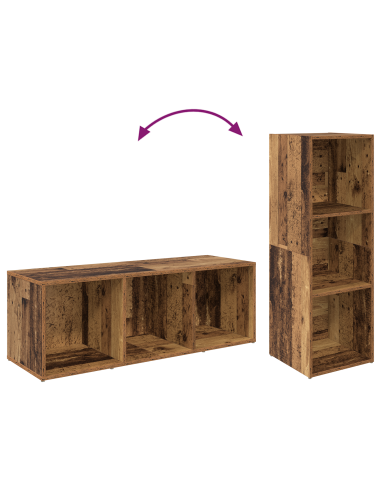 Set mobile TV 2 pcs Legno vecchio 37 x 35 x 107cm