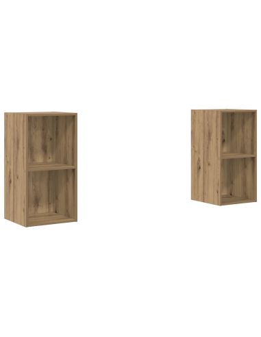 Set mobile TV 2 pcs Rovere artigianale 37 x 37 x 72 cm