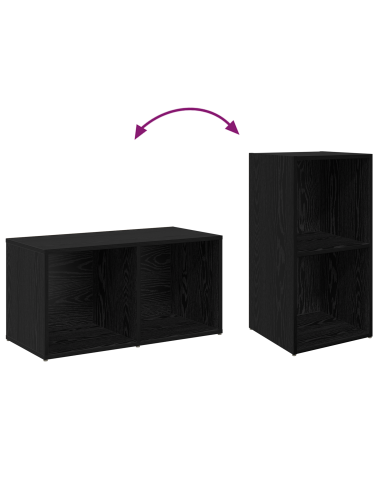 Set mobile TV 2 pcs Rovere Nero 72 x 35 x 36,5 cm