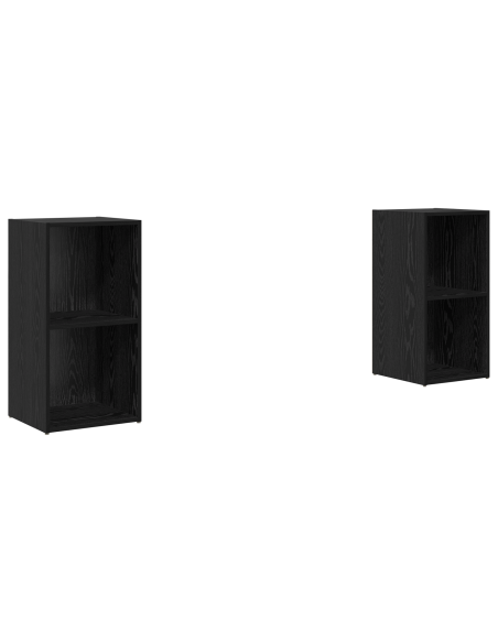Set mobile TV 2 pcs Rovere Nero 72 x 35 x 36.5 cm