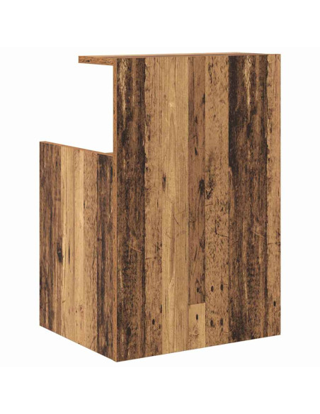 Armadietto per letto Legno antico 40 x 35 x 60 cm Truciolare