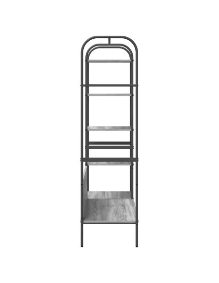 Stand per vestiti con ripiani Grigio Sonoma 120x44x160 cm Legno ingegnerizzato