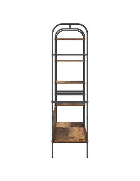 Stendibiancheria con Mensole Legno Riciclato 120x44x160 cm Legno Ingegnerizzato
